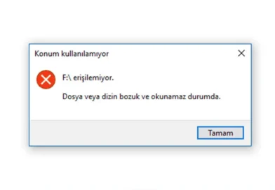 “Dosya veya Dizin Bozuk ve Okunamaz” Hatası Nasıl Çözülür? (CMD ile 2 Dakikada Onarım)