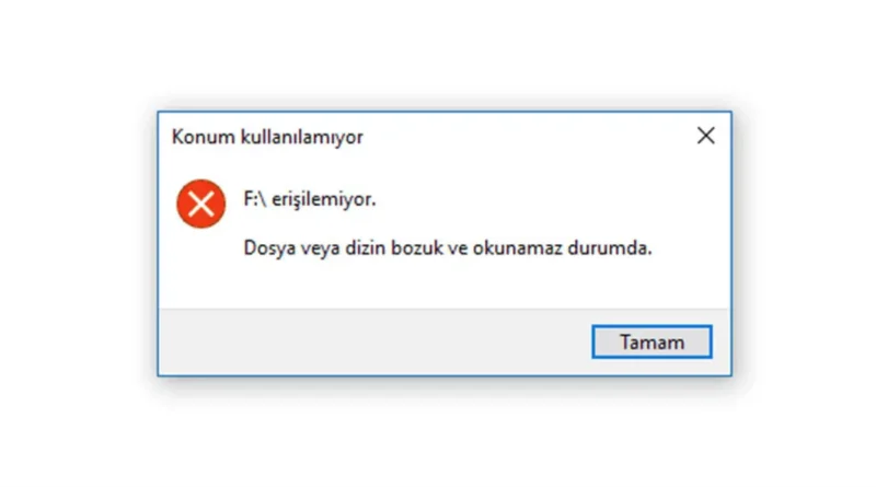 “Dosya veya Dizin Bozuk ve Okunamaz” Hatası Nasıl Çözülür? (CMD ile 2 Dakikada Onarım)